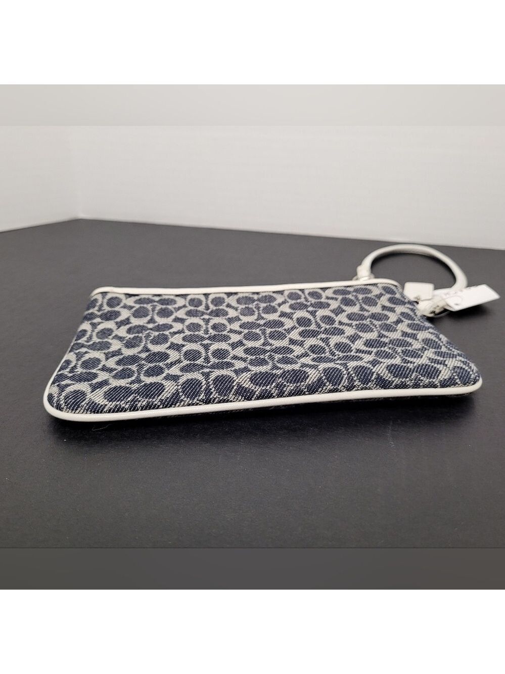 Coach Small Wristlet In Signature C's Denim #CA538 - Picture 5 of 7